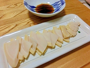 新鮮な竹の子は 刺身が一番 レシピ 作り方 By もりくーん 楽天レシピ