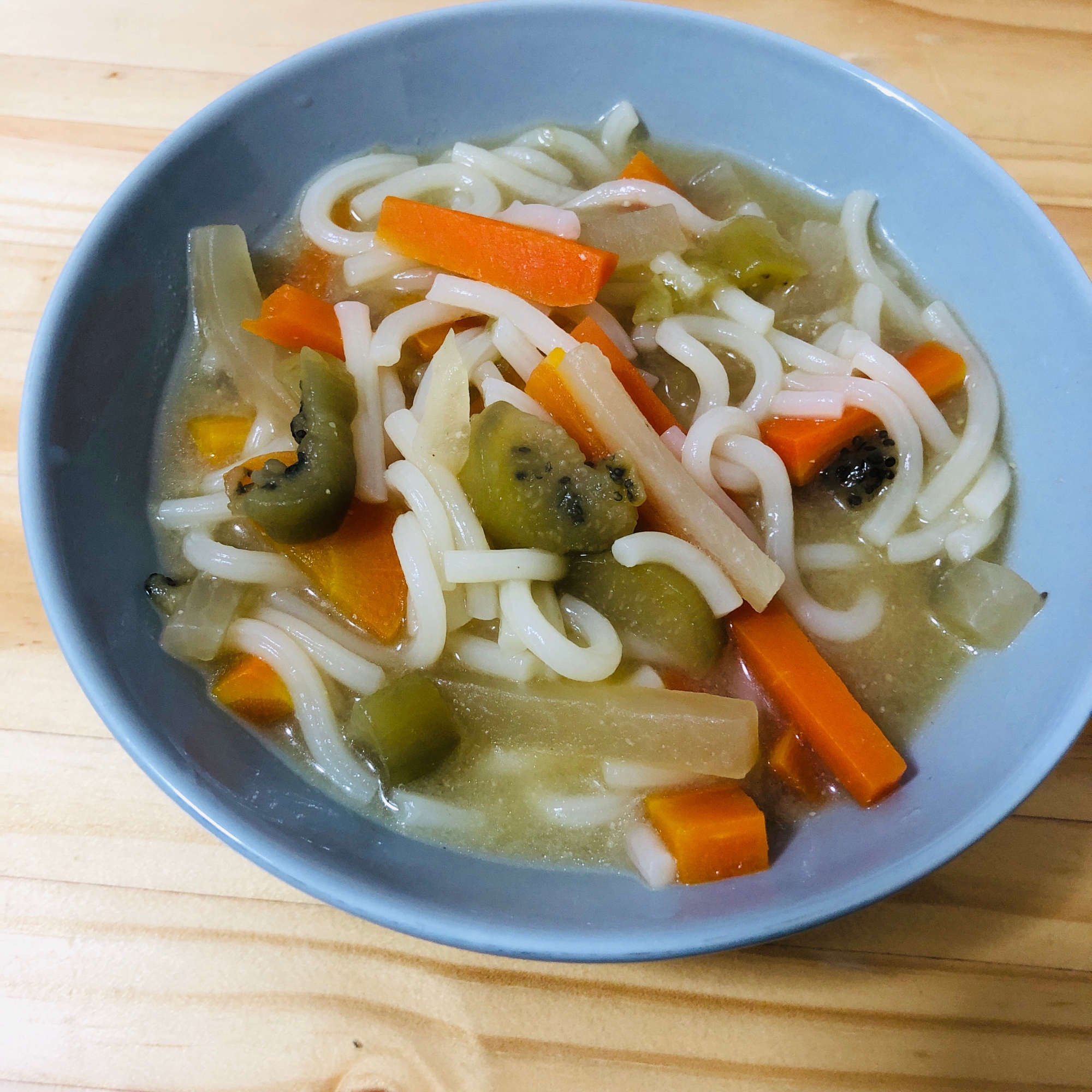 味噌汁で簡単❤味噌煮込み風うどん（幼児・離乳食）