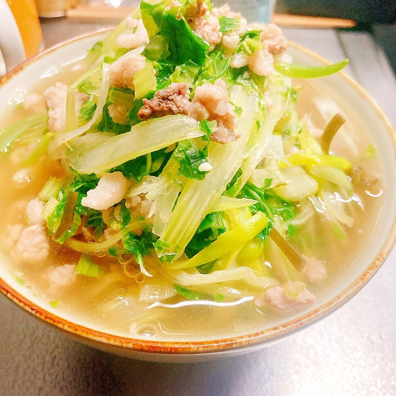 あっさり！豚とセロリのラーメン