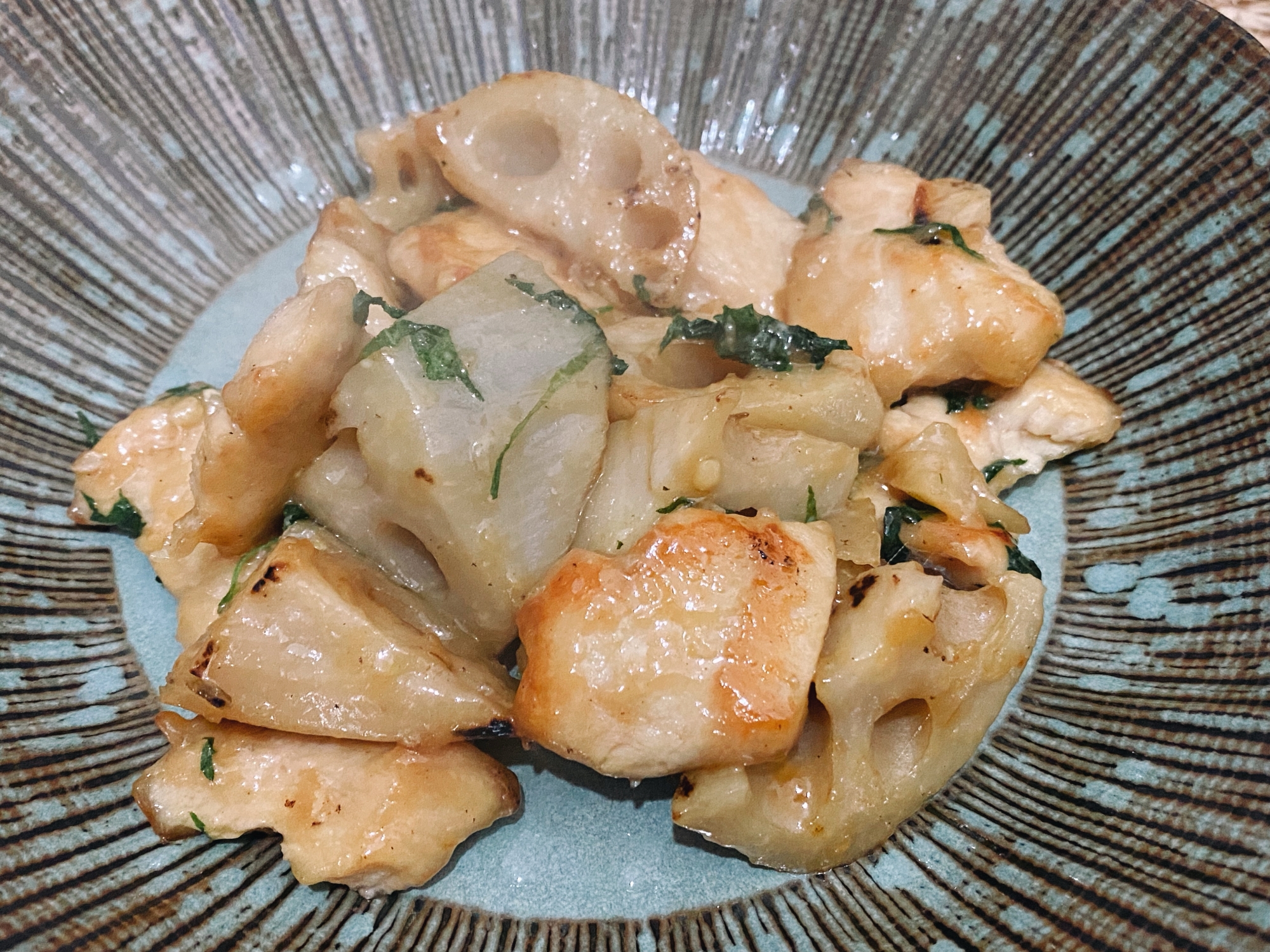 ꕥ蓮根と鶏肉のさっぱり焼きꕥ