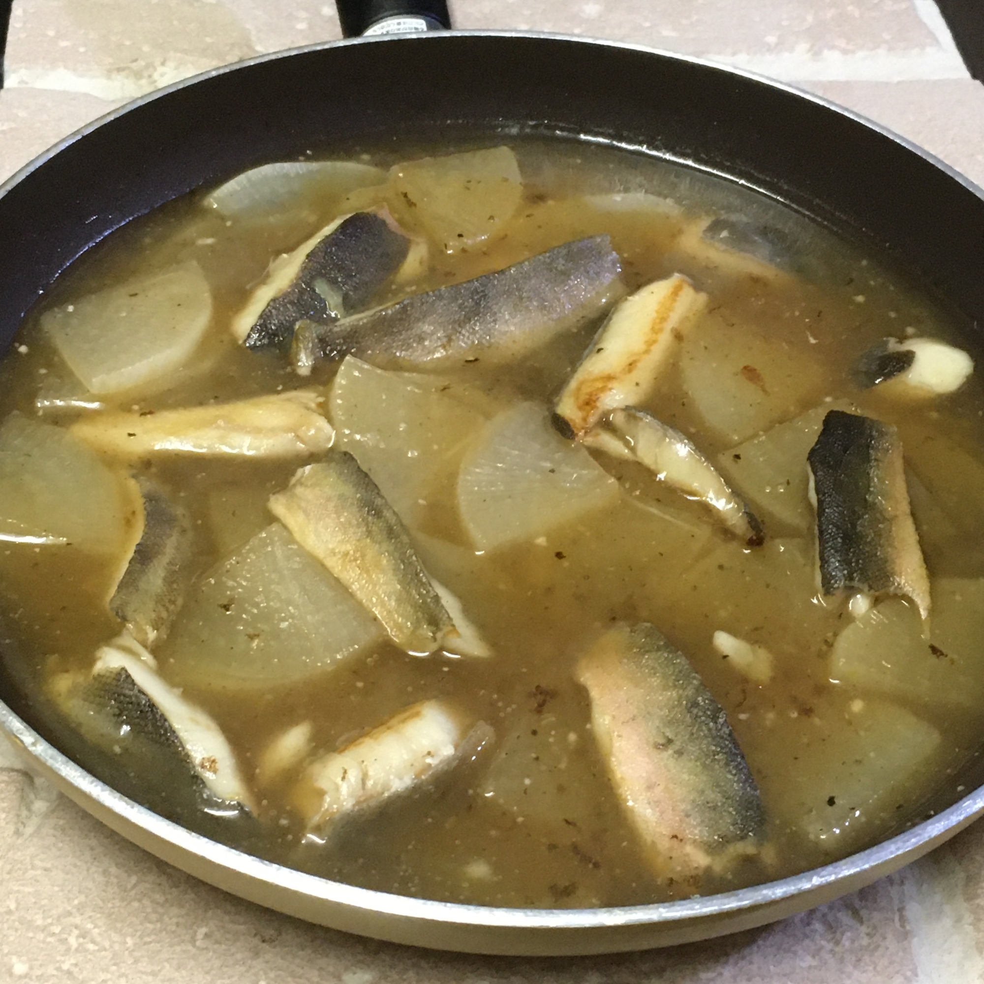 ホッケスティック大根の旨炒め煮♪