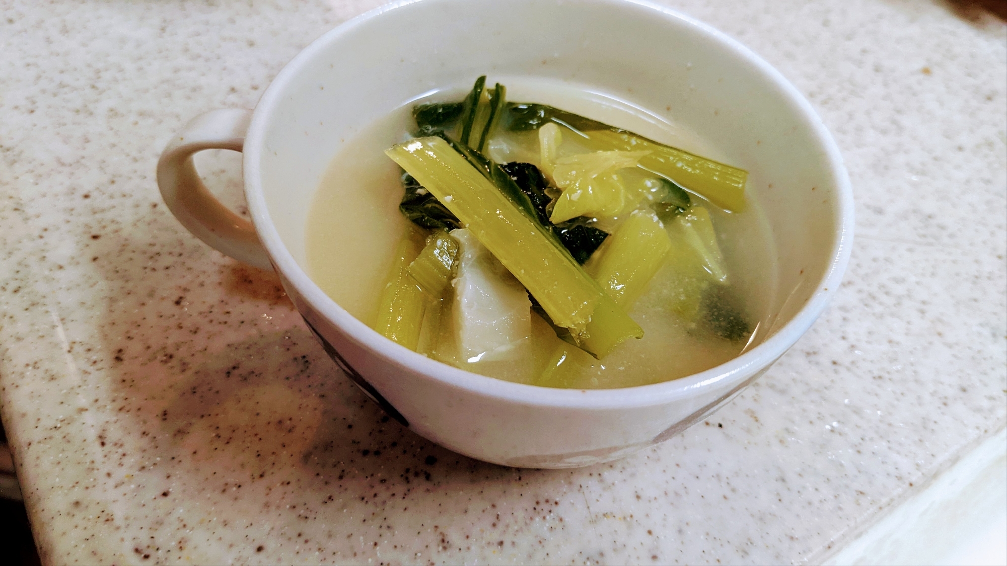 小松菜とキャベツの味噌汁(⁠^⁠^⁠)