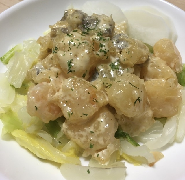 蒟蒻で量増し エビマヨソース レシピ 作り方 By かざね 楽天レシピ