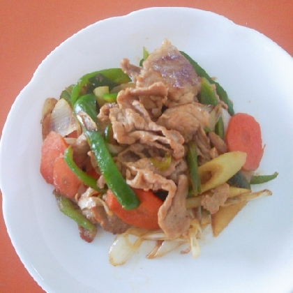 簡単★時短！焼肉のたれで！肉野菜炒め