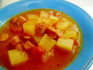 大根とトマトスープ