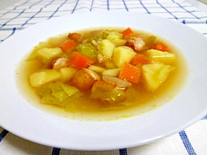 コロコロ野菜のポトフ風スープ