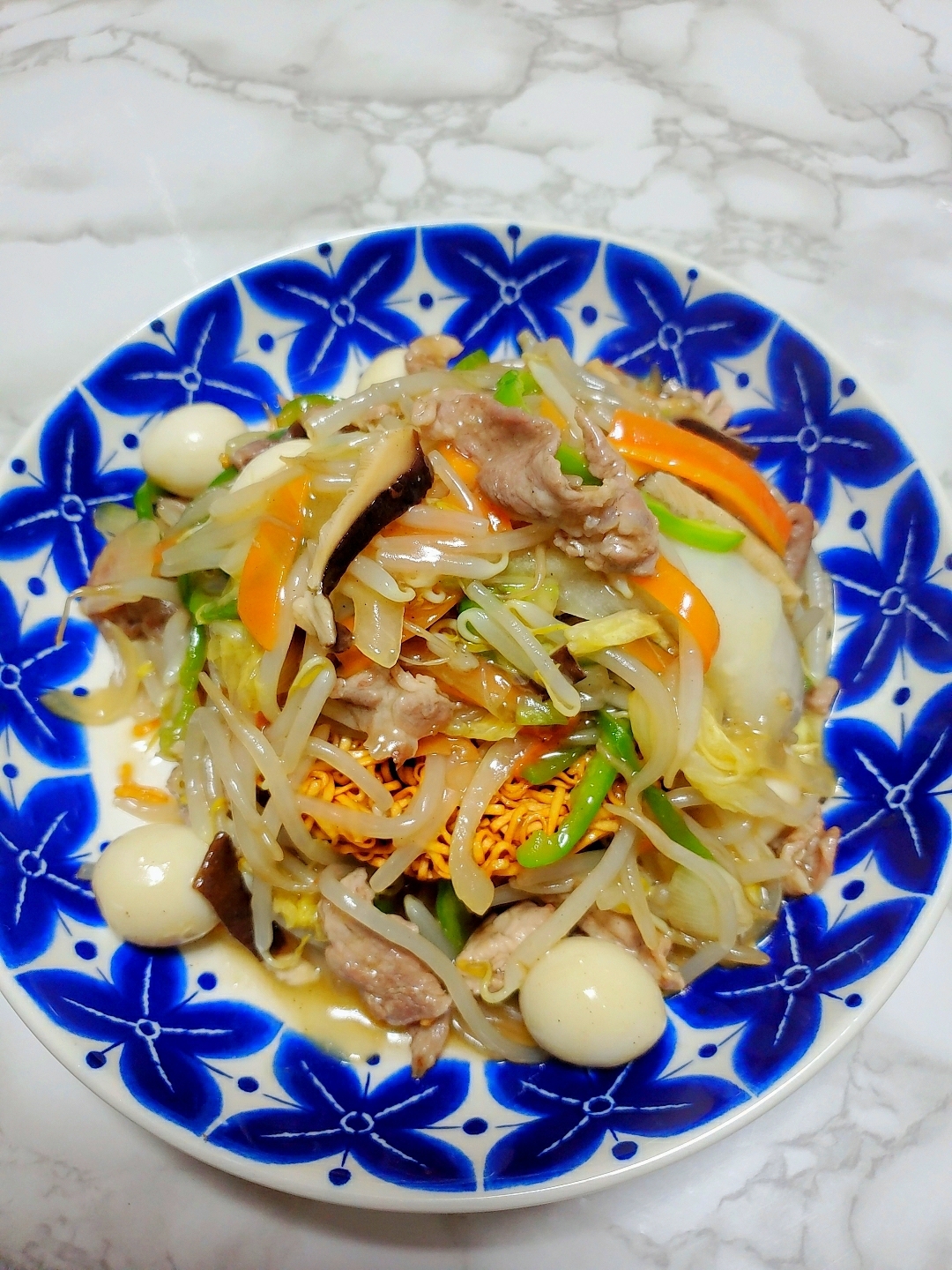 チキンラーメンで皿うどん