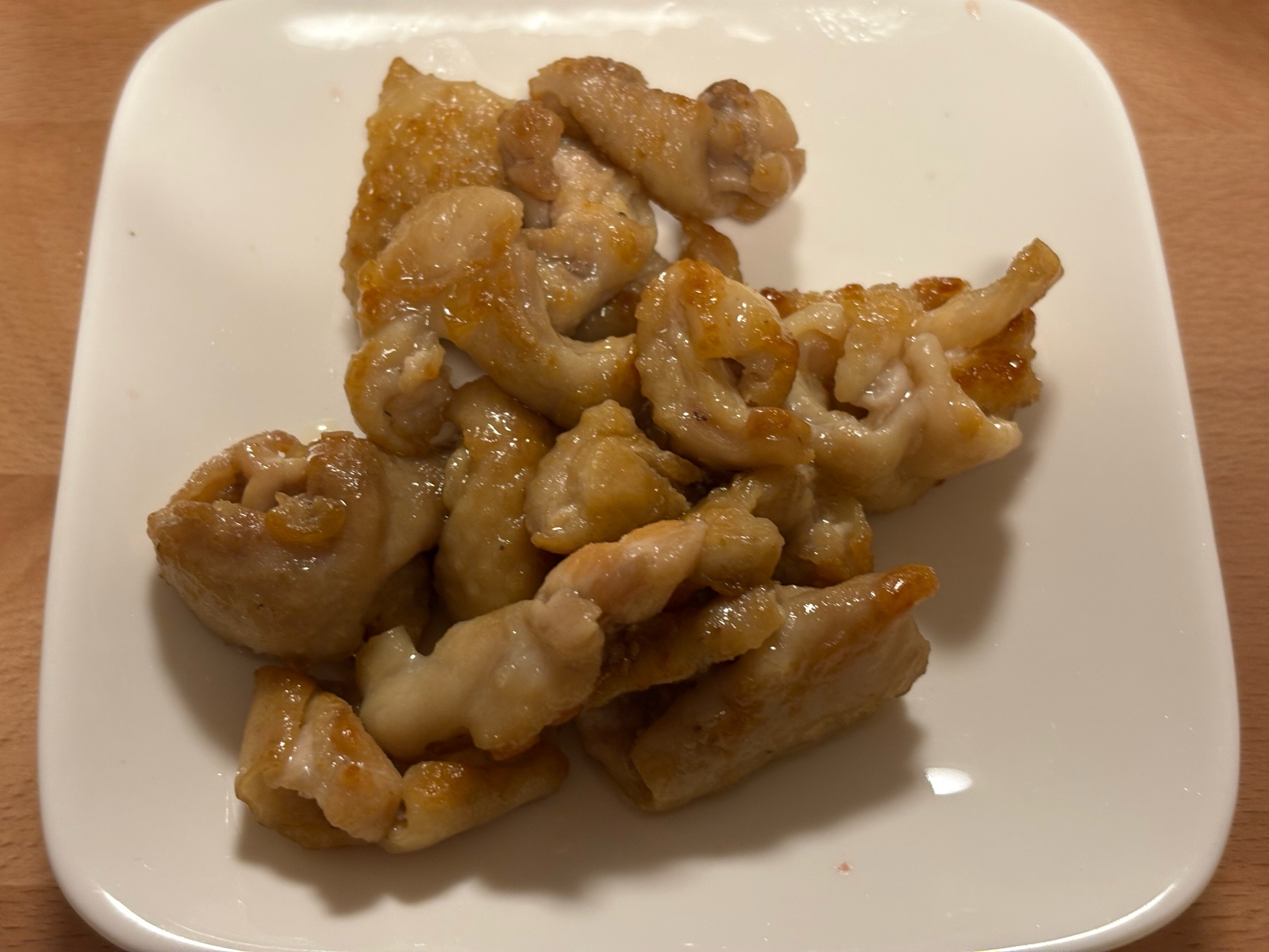 鶏皮の塩焼き