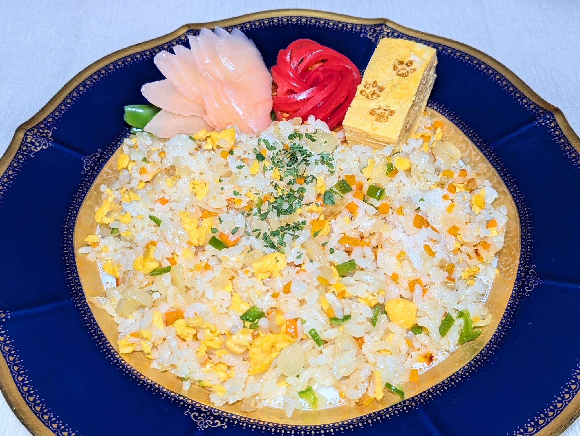 岩下の甘らっきょうピラフ