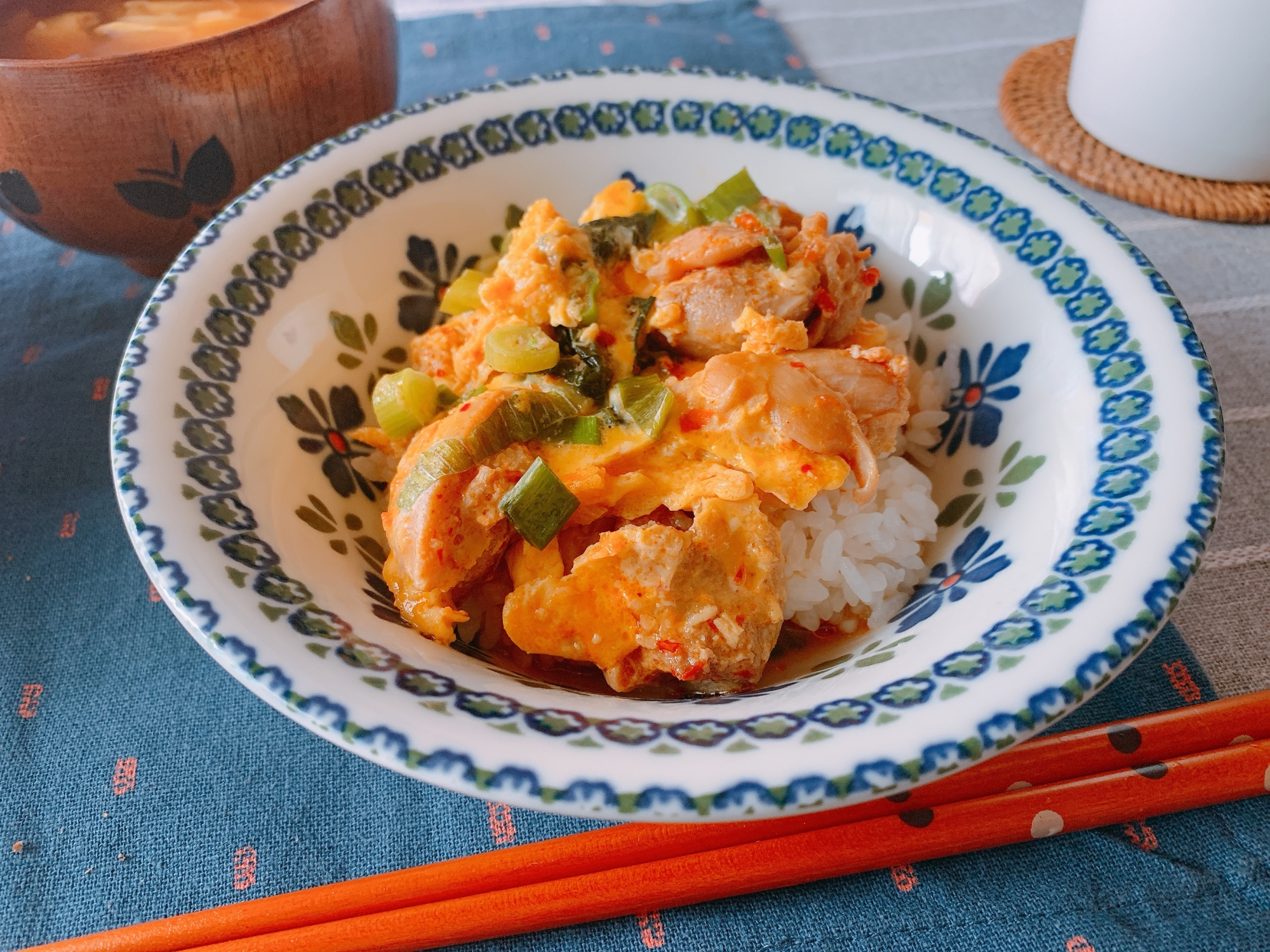 ピリ辛中華風♪親子丼