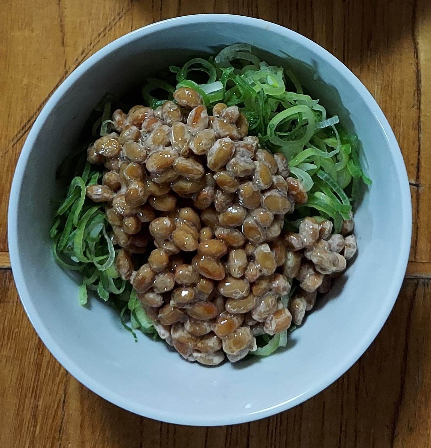 ねぎたっぷり胡麻油納豆