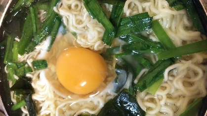 韮わかめ卵ラーメン