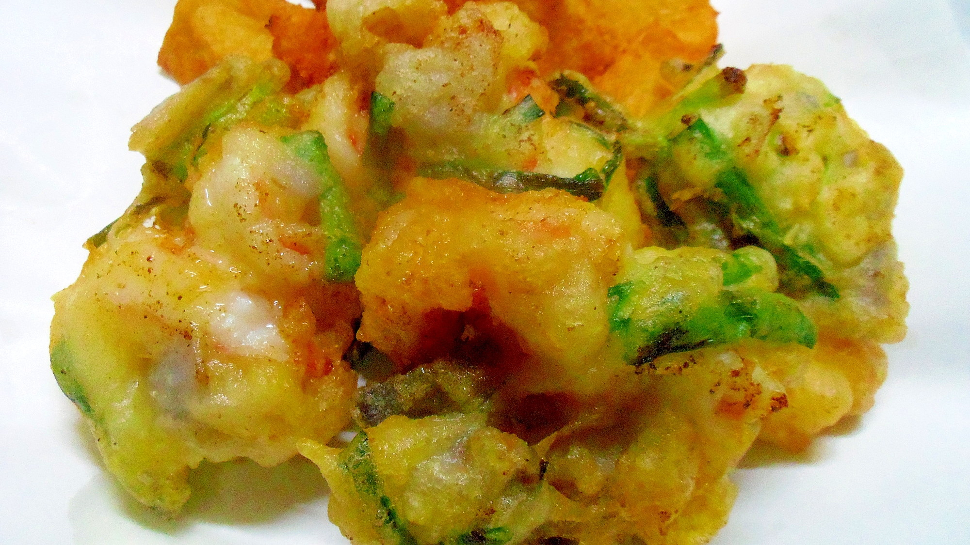 海老と蓮根のかき揚げ