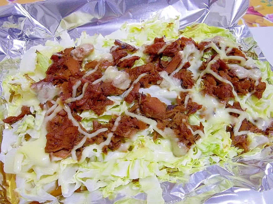 超簡単♪春キャベツとツナマヨのトースターグリル