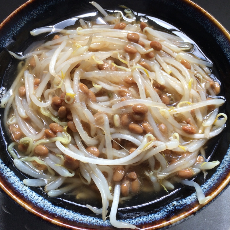 もやし納豆あんかけラーメン