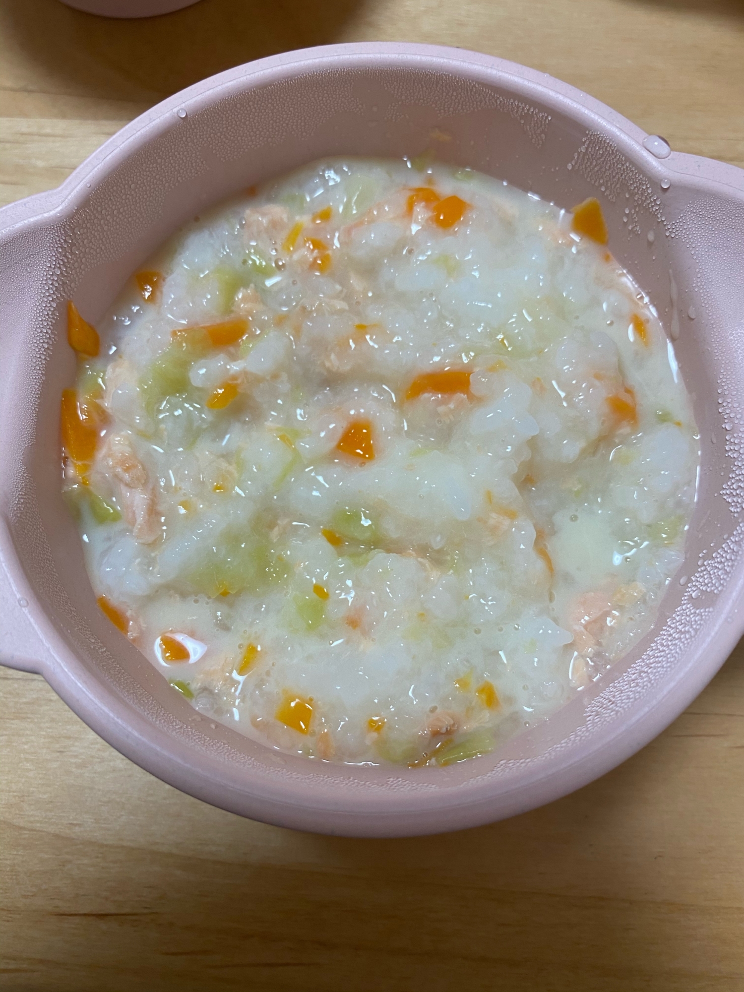 離乳食 鮭と野菜の豆乳リゾット レシピ 作り方 By ぴんちゃん 楽天レシピ 離乳食 鮭と野菜の豆乳リゾット レシピ 作り方 By ぴんちゃん 楽天レシピ