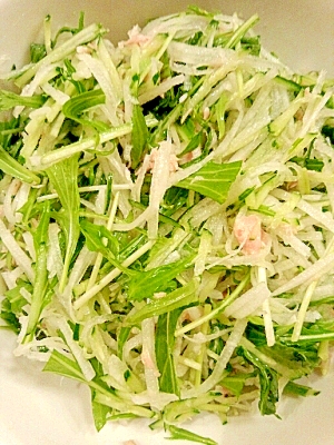 ツナ入り☆大根と水菜のサラダ