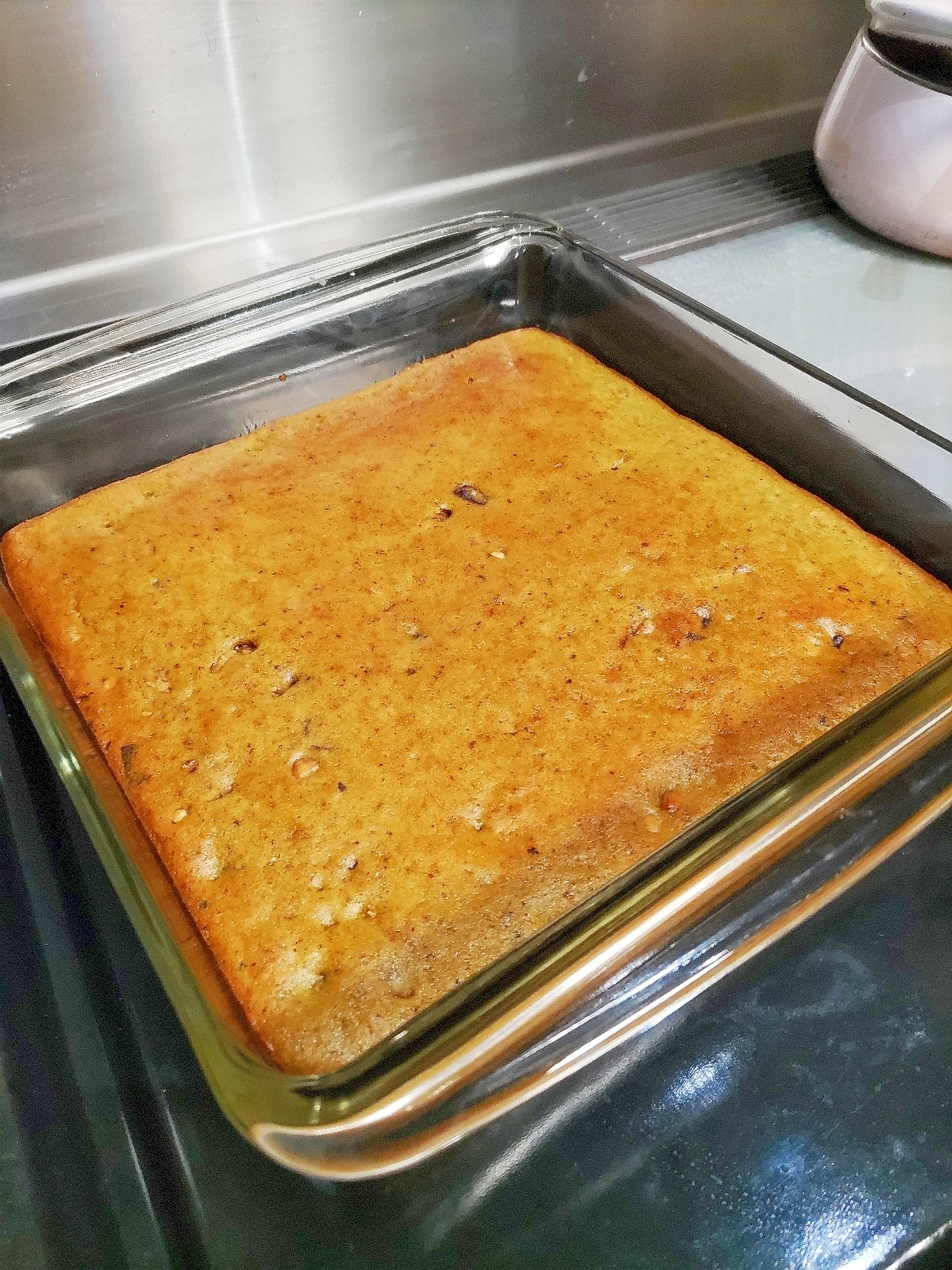 抹茶とくるみとチョコレートのブラウニー