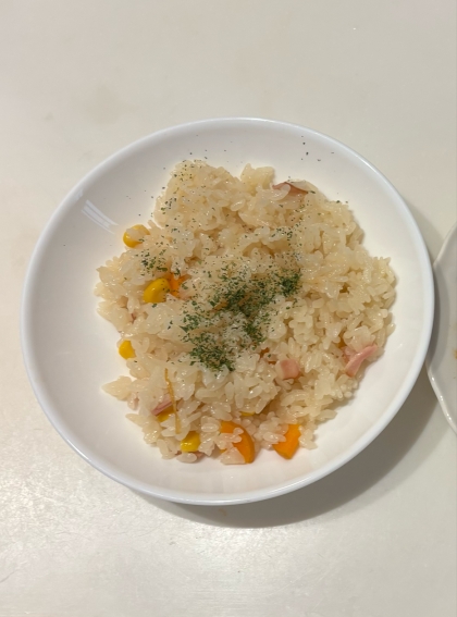 作りたくない時に！入れるだけ～炊飯器ピラフ