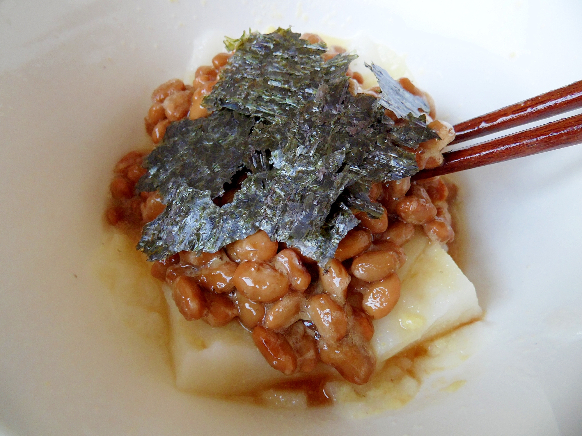 納豆きな粉海苔餅