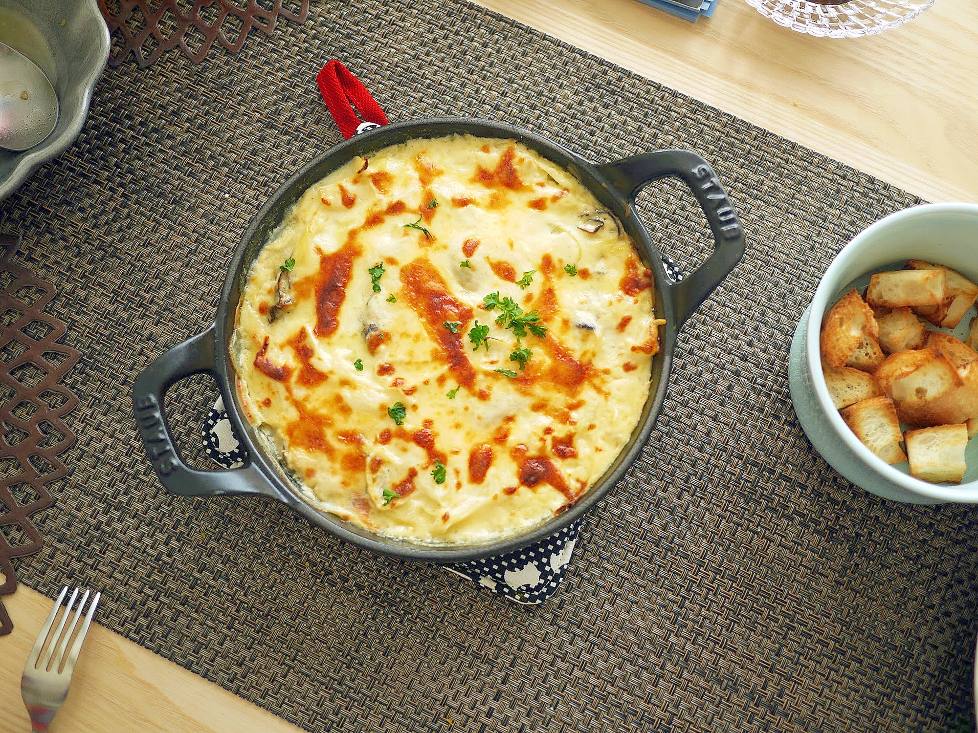 牡蠣と長ねぎのグラタン