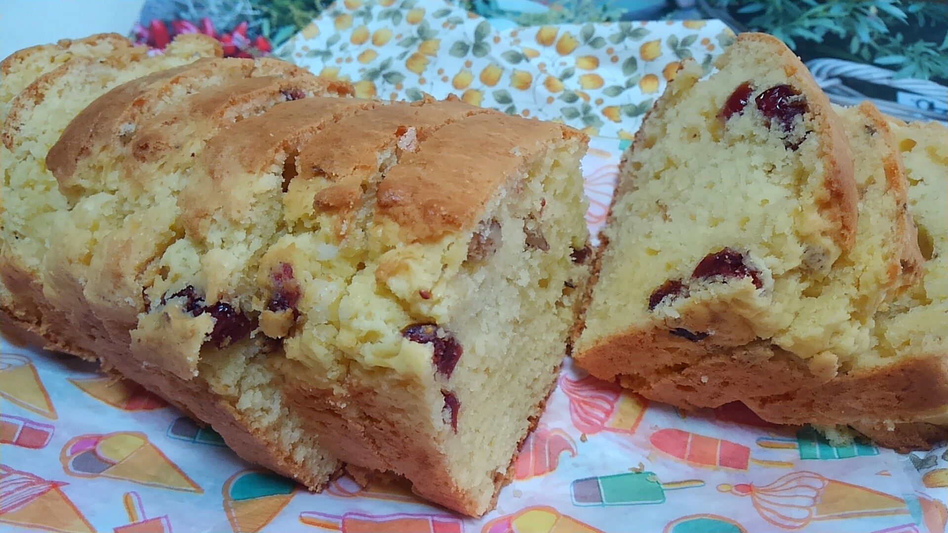 Hmで クランベリーとクルミのパウンドケーキ レシピ 作り方 By ミニー7015 楽天レシピ