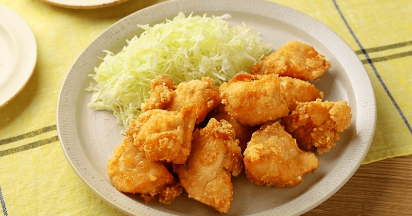 【主菜】鶏むね肉のシンプルから揚げ