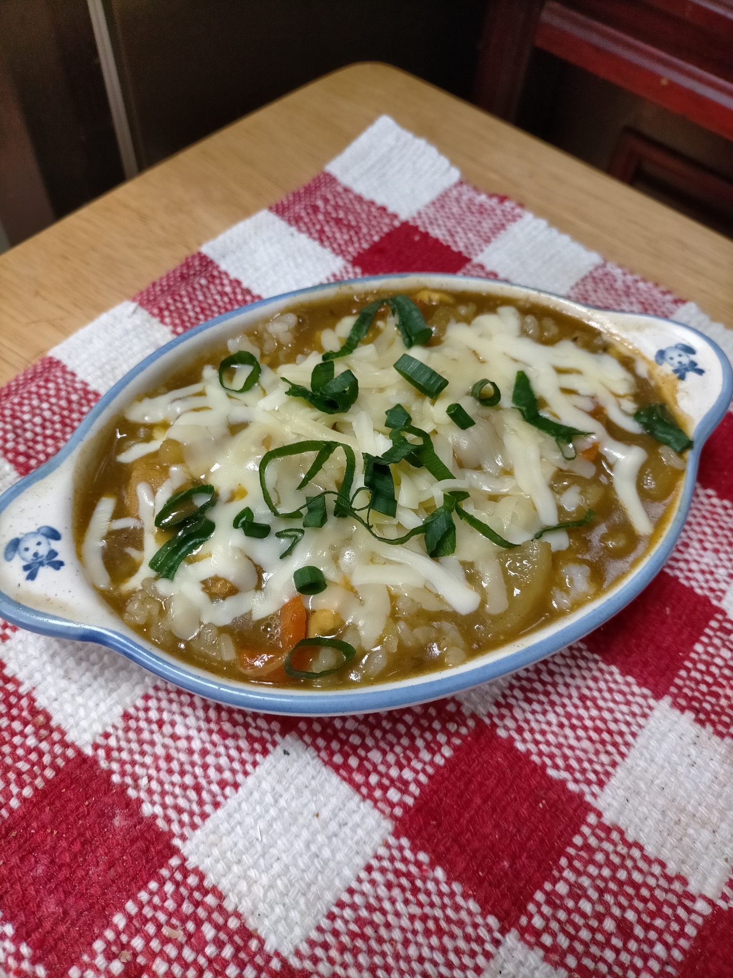 カレー鍋の残り♪リメイク☆和風焼きカレー風～♡