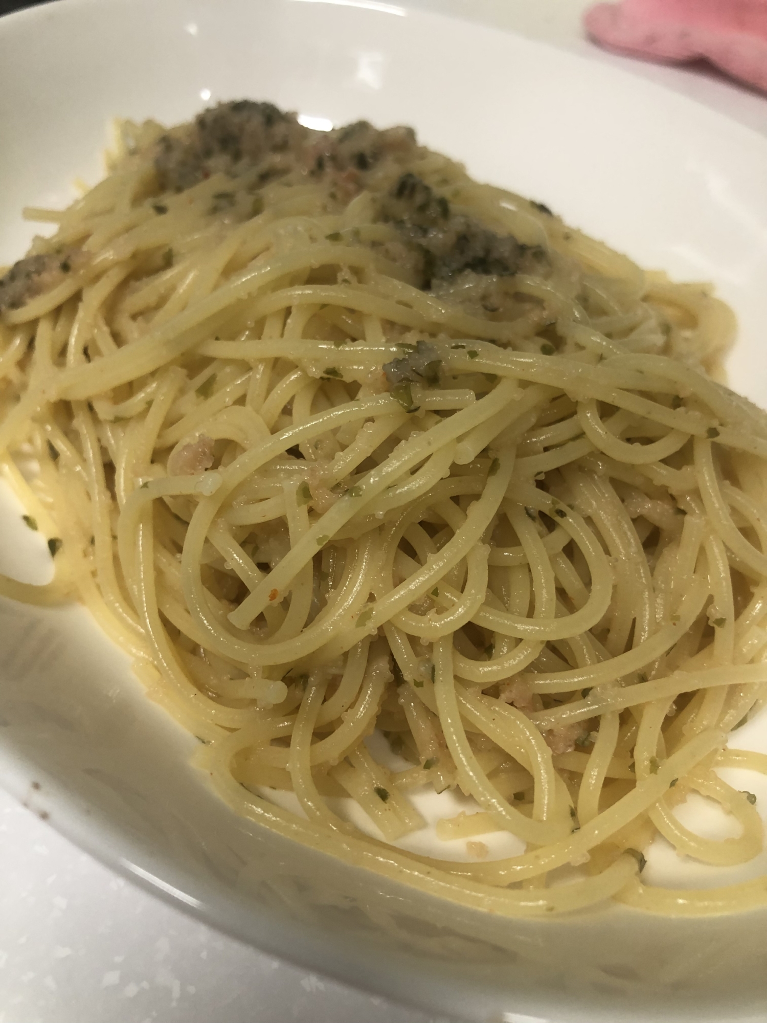 明太子青のりパスタ