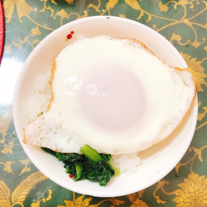 野沢菜漬けの卵かけご飯