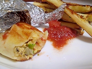 食パンdeブリトー風に♪