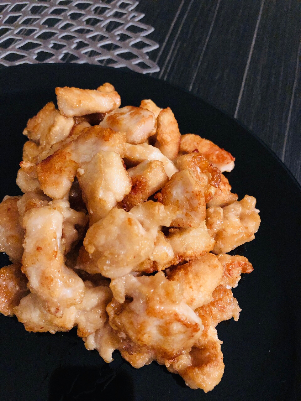 下味は焼く寸前でOK☆フライパンで醤油の一口唐揚げ