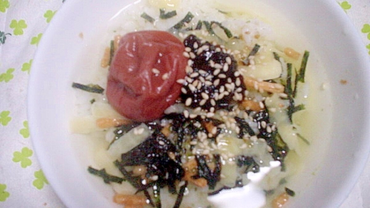 お腹に優しいかも知れない梅 ごはんですよの茶漬け レシピ 作り方 By デブネコたん W ノ 楽天レシピ お腹に優しいかも知れない梅 ごはんですよの茶漬け レシピ 作り方 By デブネコたん W ノ 楽天レシピ