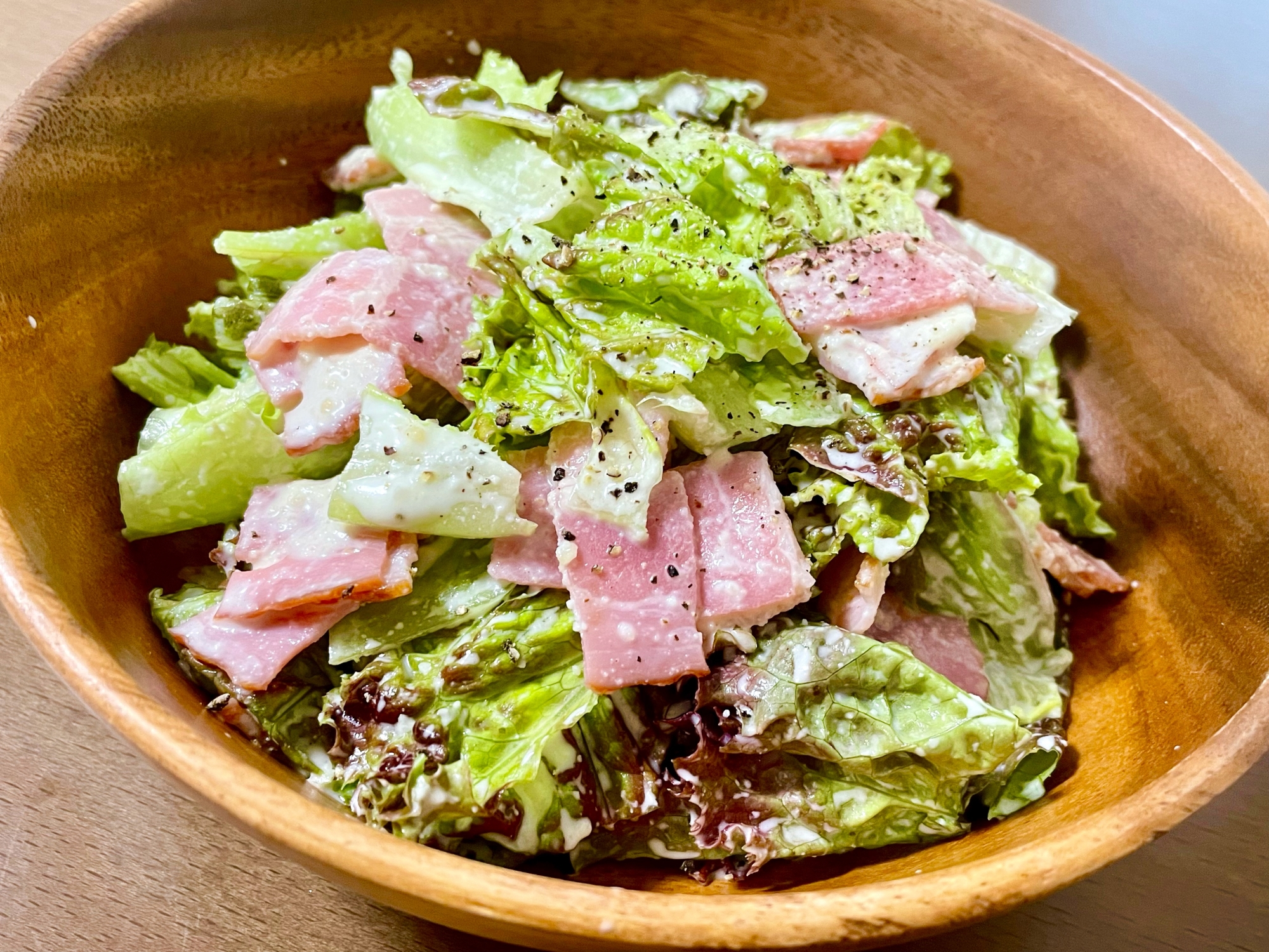 簡単 ベーコンとレタスのシーザーサラダ レシピ 作り方 By Dchan E 楽天レシピ 簡単 ベーコンとレタスのシーザーサラダ レシピ 作り方 By Dchan E 楽天レシピ