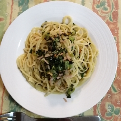 大根の葉ととても合いました！
シャキシャキの食感も良かったです。