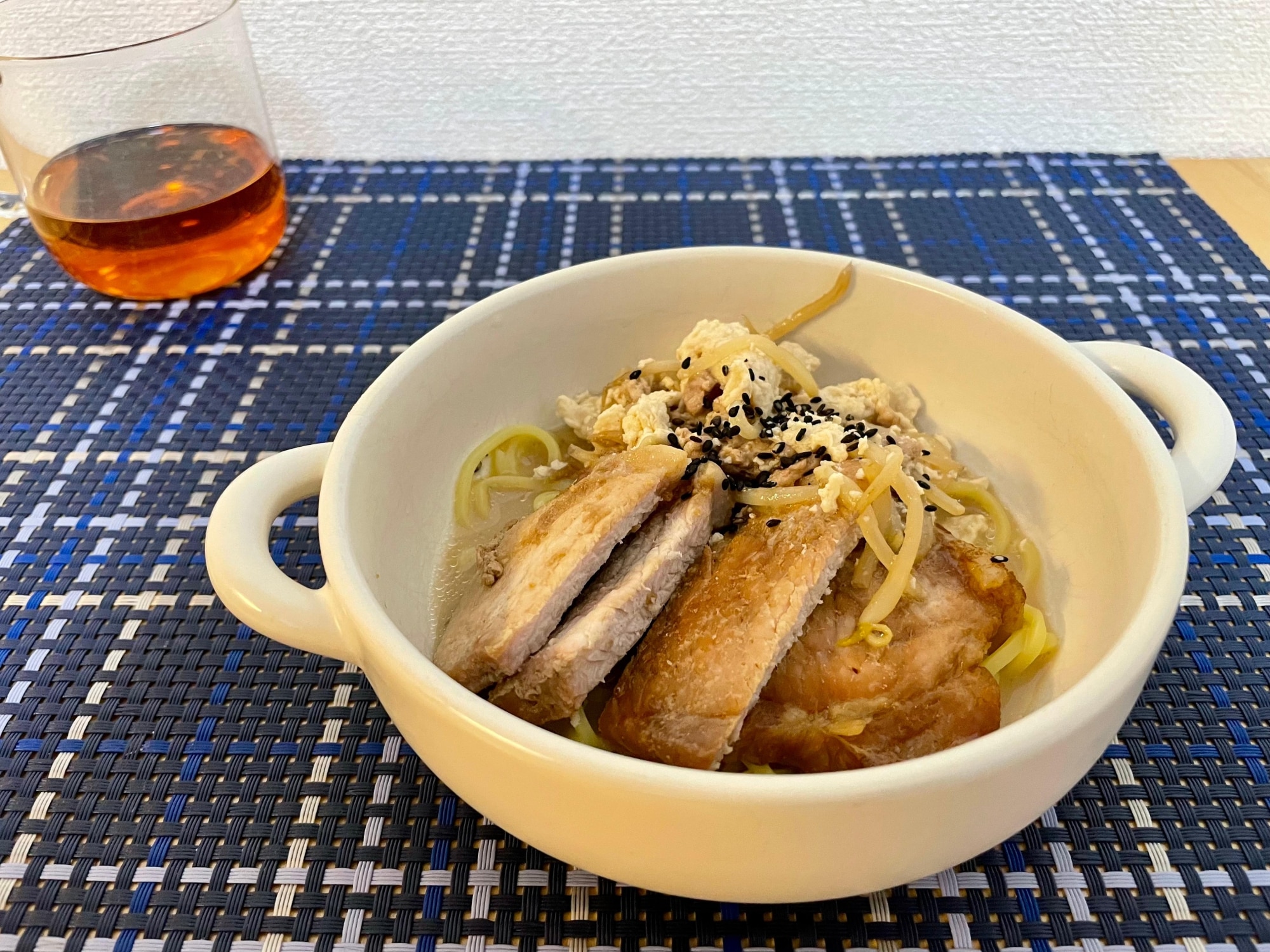フライパンだけの簡単調理！プロテインラーメン レシピ・作り方 by へ