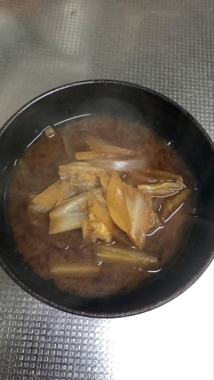 白菜大根玉ねぎの味噌汁