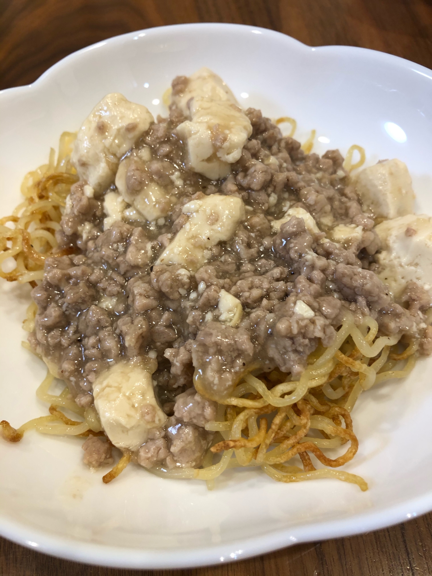 麺が美味しい☆麻婆豆腐あんかけ焼きそば