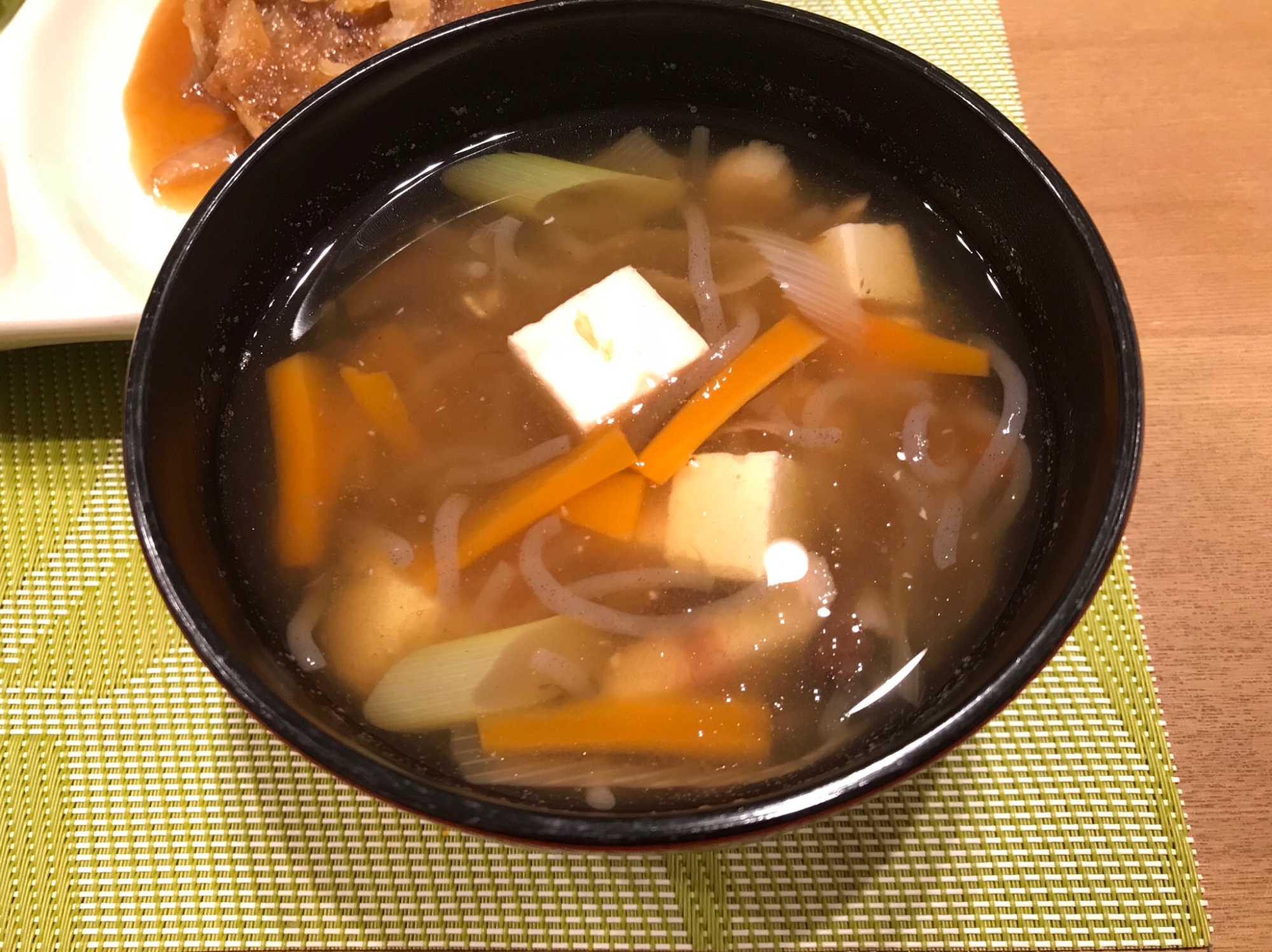 秋にぴったりな、おくずがけスープ