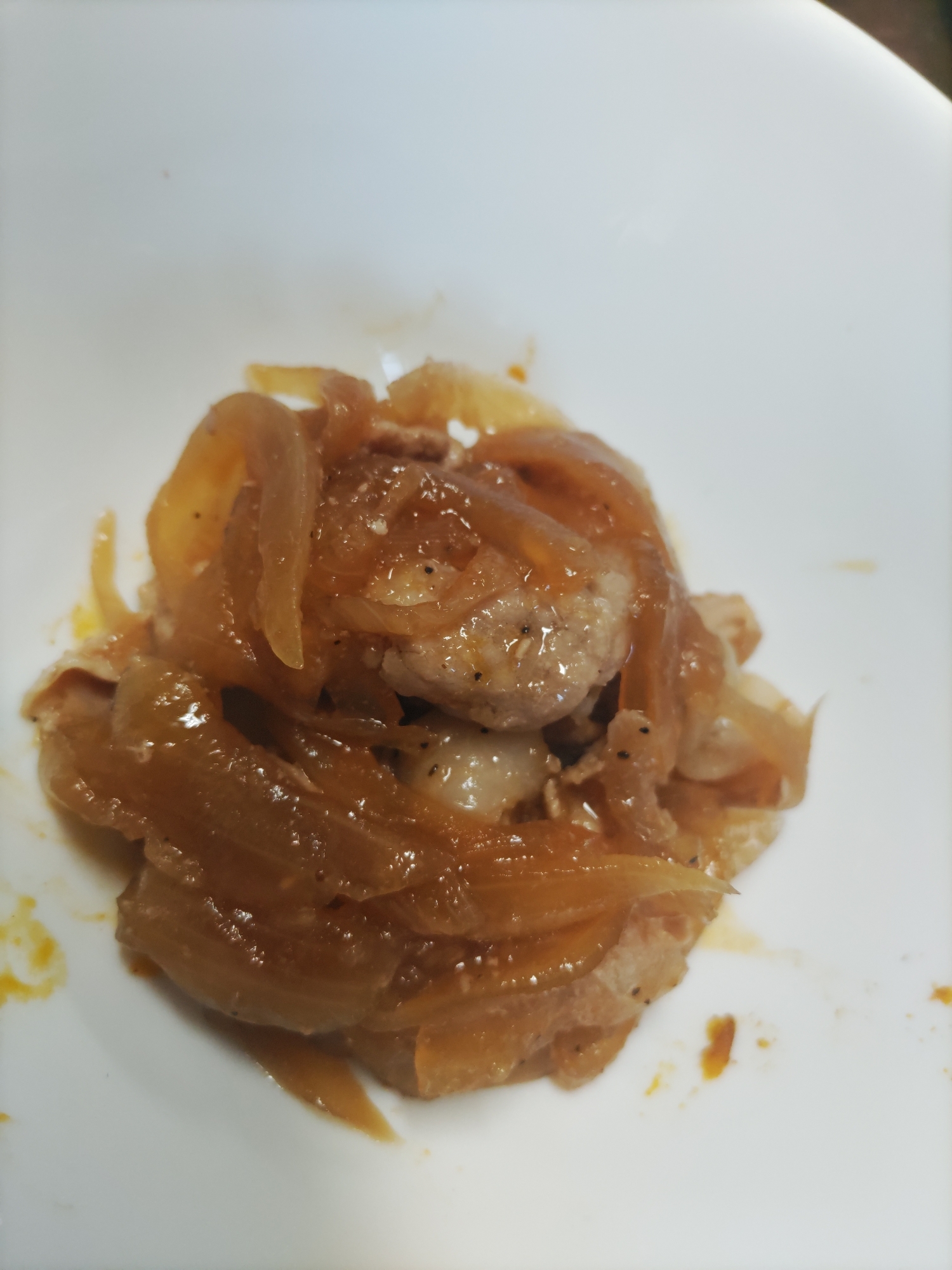 鶏肉と玉ねぎの生姜焼き