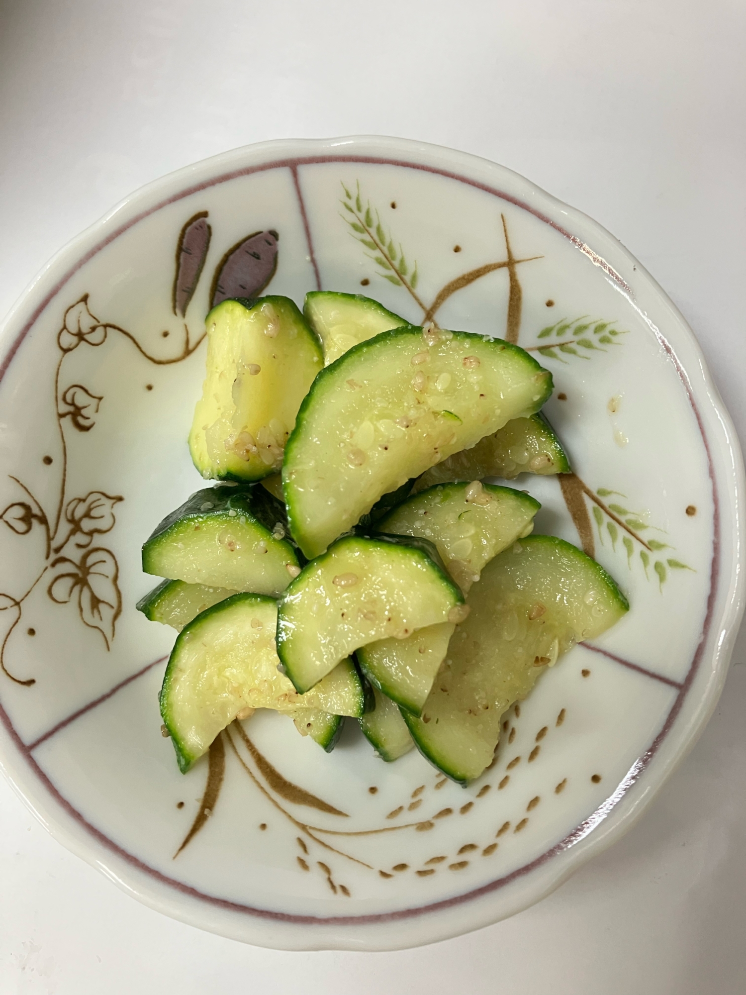 ズッキーニの胡麻和え