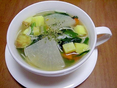薩摩芋のコンソメスープ