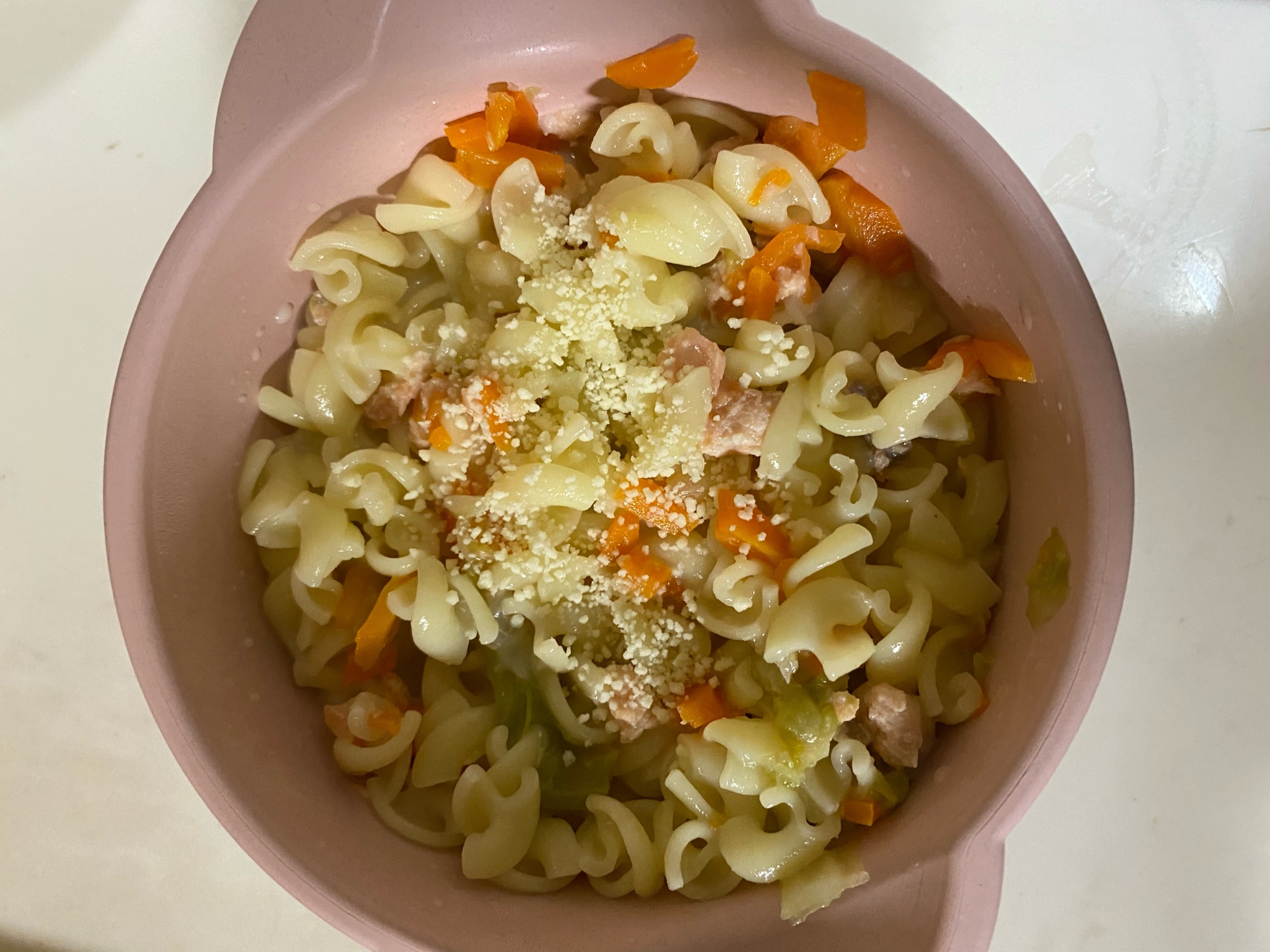 離乳食 鮭と野菜の豆乳パスタ レシピ 作り方 By ぴんちゃん 楽天レシピ 離乳食 鮭と野菜の豆乳パスタ レシピ 作り方 By ぴんちゃん 楽天レシピ