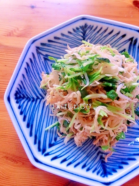 切干大根としらすの塩炒め✿