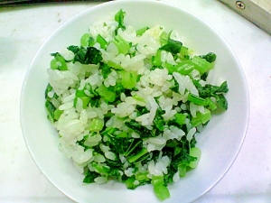 簡単おいしい 菜っ葉ごはん レシピ 作り方 By あきくま01 楽天レシピ 簡単おいしい 菜っ葉ごはん レシピ 作り方 By あきくま01 楽天レシピ