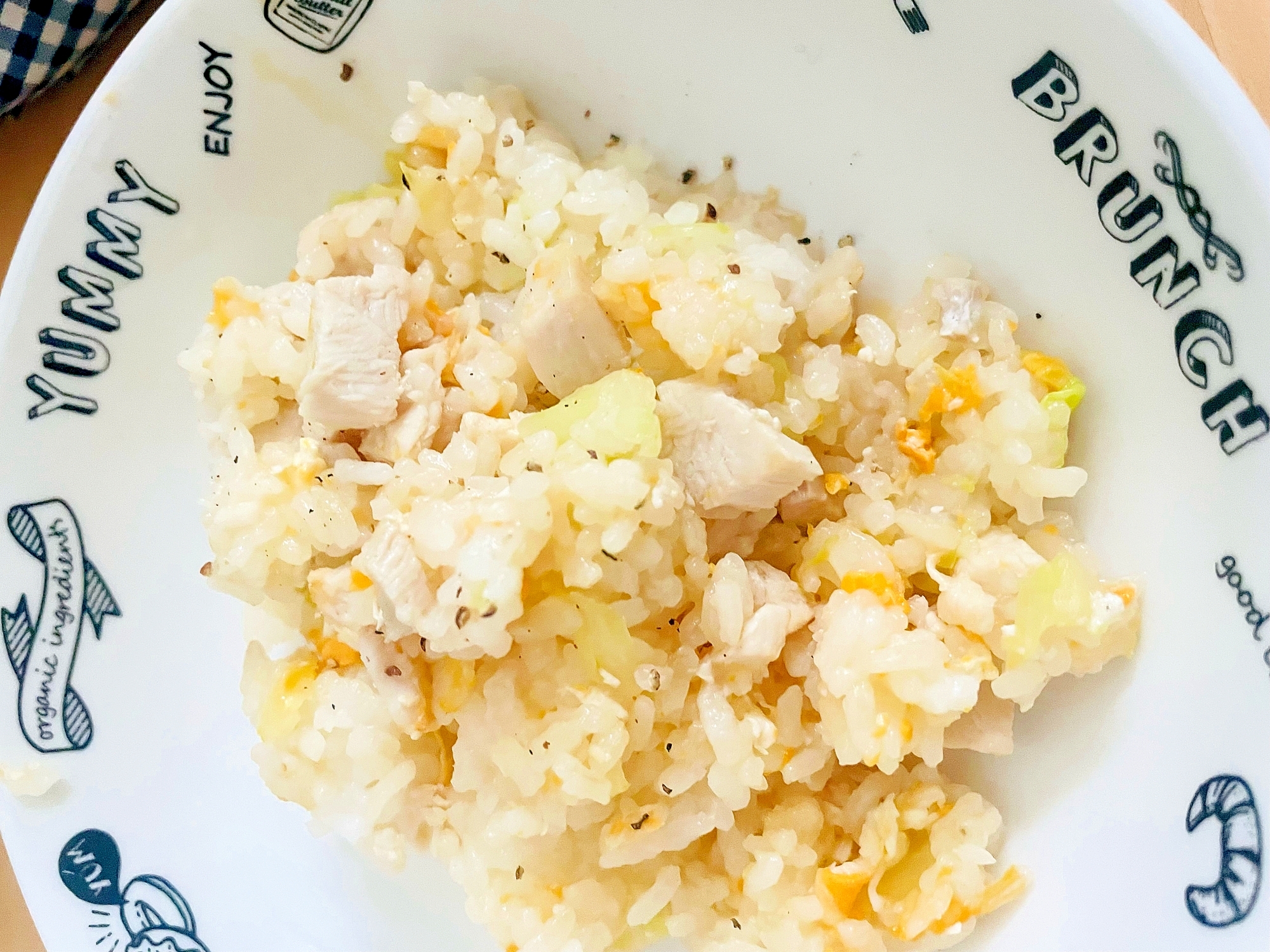 鶏ハムと卵のチャーハン