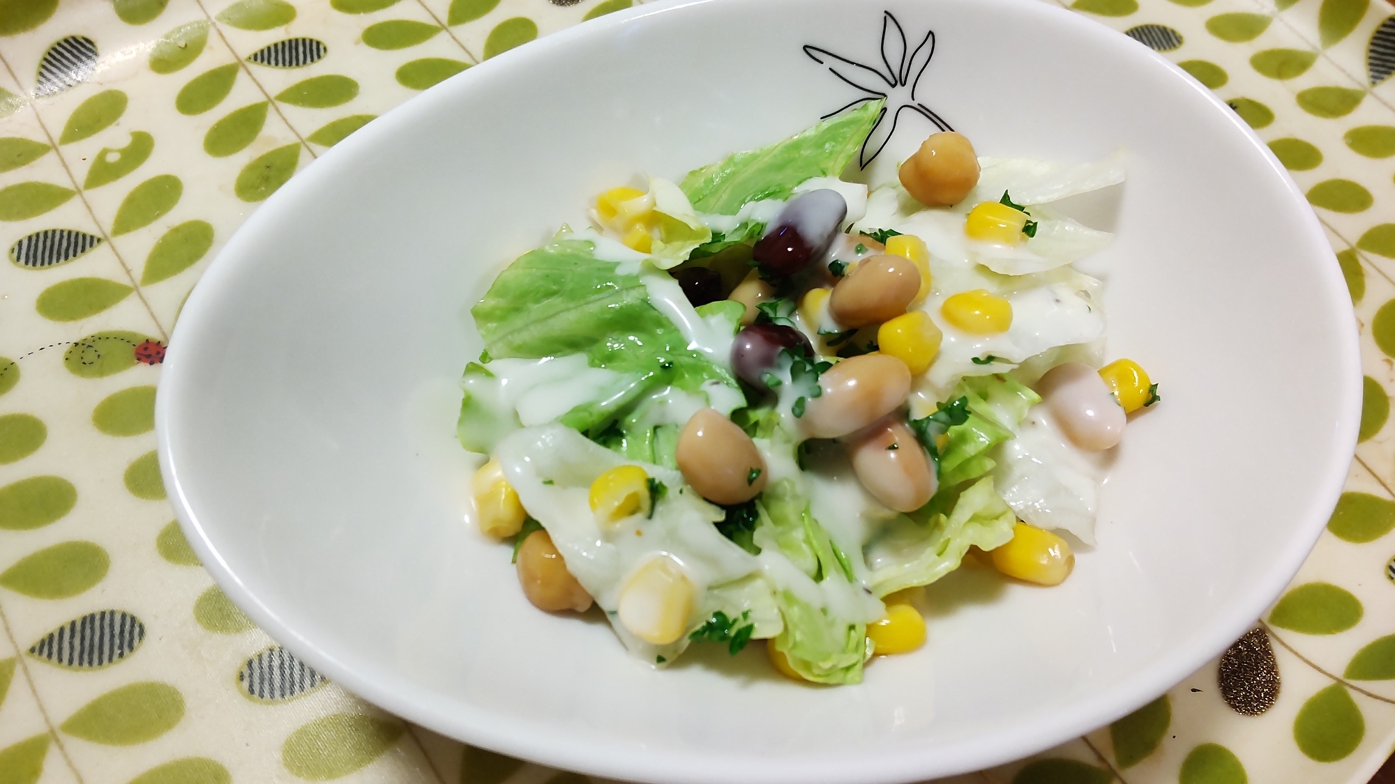 レタスとミックスビーンズのサラダ レシピ 作り方 By うろちょろ 楽天レシピ レタスとミックスビーンズのサラダ レシピ 作り方 By うろちょろ 楽天レシピ