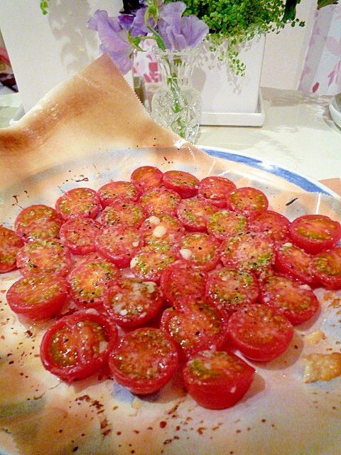 ミニトマトとチーズのオーブントースター焼き レシピ 作り方 By 帰って来たvan 楽天レシピ ミニトマトとチーズのオーブントースター焼き レシピ 作り方 By 帰って来たvan 楽天レシピ