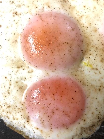 【弁当用】半熟卵位の固さの片面焼き目玉焼きの作り方
