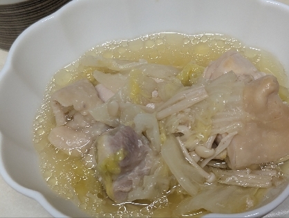 鶏と白菜の白だし煮
